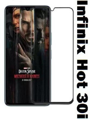 LIKEDESIGN Edge To Edge Tempered Glass for Infinix Hot 30i(Pack of 1)