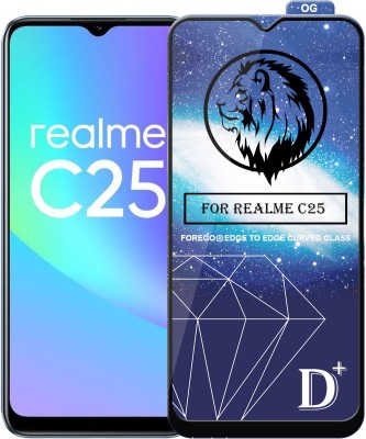 Forego Edge To Edge Tempered Glass for Realme C25(Pack of 1)