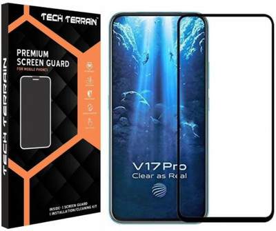 Tech Terrain Edge To Edge Tempered Glass for VIVO V17 PRO WITH EASY INSTALLATION KIT(Pack of 1)