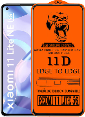TWIGLO Edge To Edge Tempered Glass for REDMI 11 LITE NE 5G(Pack of 1)