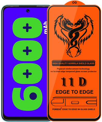 9H Edge To Edge Tempered Glass for Infinix Hot 12 Play-9H Toughest Glass with Strong Protection(Pack of 1)