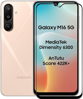 FwellT Edge To Edge Tempered Glass for Samsung Galaxy M16 5G(Pack of 1)