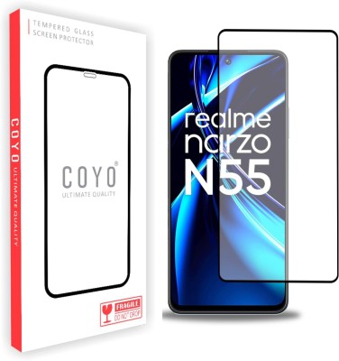 Coyo Edge To Edge Tempered Glass for Realme C55 (2023), Oneplus Nord 3 Lite, Realme 10 Pro 5g, Redmi Note 12 4g/5g(Pack of 1)