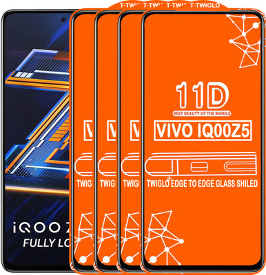 TWIGLO Edge To Edge Tempered Glass for VIVO IQ00Z5(Pack of 4)