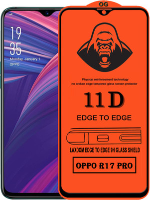 Laxdom Edge To Edge Tempered Glass for OPPO R17 PRO(Pack of 1)