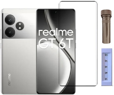 crixus Edge To Edge Tempered Glass for Realme GT 6T 5G(Pack of 1)