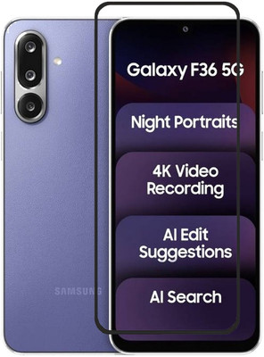 Flipkart SmartBuy Edge To Edge Tempered Glass for Samsung Galaxy F36 5G, Samsung Galaxy F36(Pack of 1)