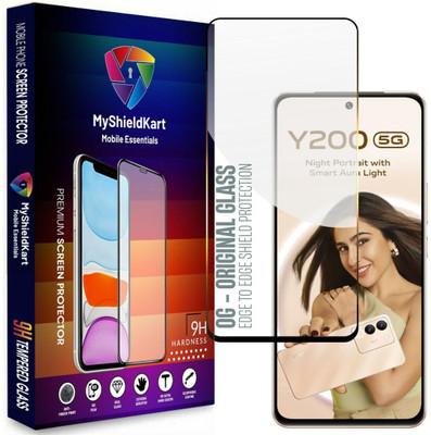 MyShieldKart Edge To Edge Tempered Glass for vivo Y200 5G (6.67 Inch)**NeoShield**Millitary Grade-Anti Explosion-Tempered Glass/Full Screen Coverage-Edge to Edge/9H Hardness/With Easy Installation Kit(Pack of 1)