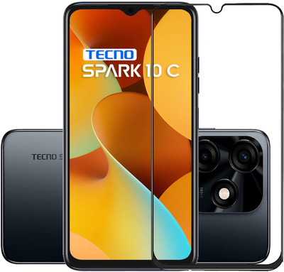 INFINITYWORLD Edge To Edge Tempered Glass for Tecno Spark 10C(Pack of 1)