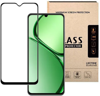 HOBBYTRONICS Edge To Edge Tempered Glass for Realme C63(Pack of 1)