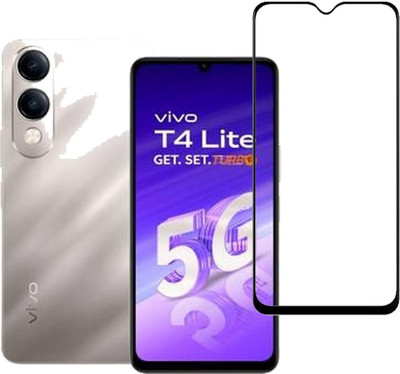 MOBIGENIX Edge To Edge Tempered Glass for Vivo T4 Lite 5G, Vivo T4 Lite(Pack of 1)