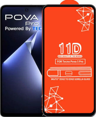 BRIGHTRON Edge To Edge Tempered Glass for Tecno Pova 5 Pro(Pack of 1)