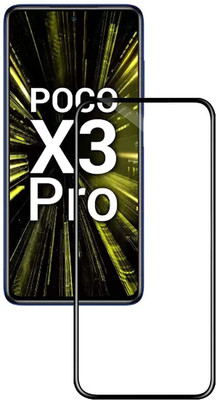 O2MG Edge To Edge Tempered Glass for POCO X3 Pro(Pack of 1)