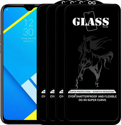 CYOR Edge To Edge Tempered Glass for Realme C1(Pack of 4)