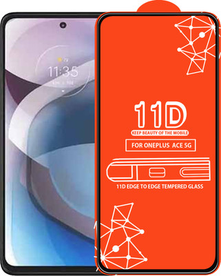 Roxel Edge To Edge Tempered Glass for Oneplus Ace 5G(Pack of 1)