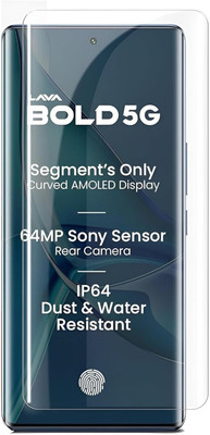 INFINITYWORLD Edge To Edge Tempered Glass for Lava Bold 5G(Pack of 1)