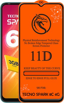 Pidgeot Edge To Edge Tempered Glass for Tecno Spark 8C 4G(Pack of 1)