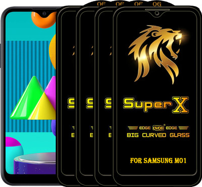 PFOAM Edge To Edge Tempered Glass for SAMSUNG GALAXY M01(Pack of 4)