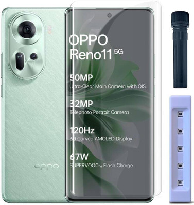 aplexx Edge To Edge Tempered Glass for Oppo Reno 11 Pro 5G UV Tempered Glass, 3D tempered Glass, Best Quality Tempered Glass, High Quality UV Tempered glass(Pack of 1)