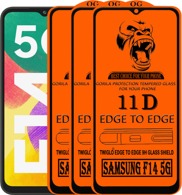 TWIGLO Edge To Edge Tempered Glass for SAMSUNG F14 5G(Pack of 3)