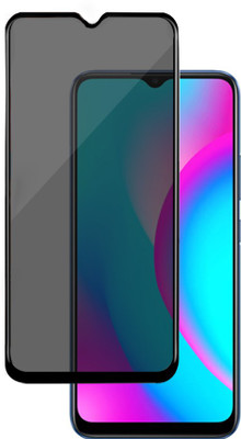 HUPSHY Edge To Edge Tempered Glass for realme C15(Pack of 1)