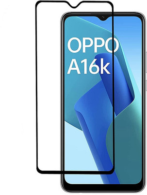 APTIVOS Edge To Edge Tempered Glass for Oppo A16 k(Pack of 1)