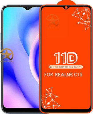 SEVEN7STAR Edge To Edge Tempered Glass for Realme C12(Pack of 1)