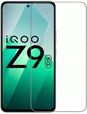O2MG Edge To Edge Tempered Glass for IQOO Z9 5G, IQOO Z9(Pack of 1)