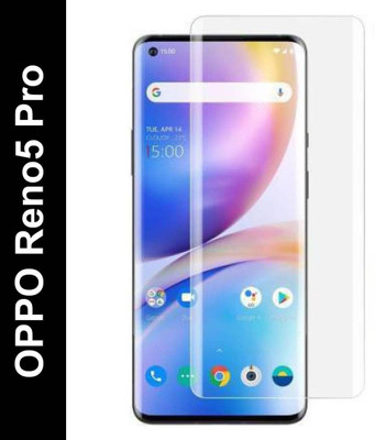 aplexx Edge To Edge Tempered Glass for OPPO Reno 5 Pro, | Primium Quality Curved UV Glass(Pack of 1)