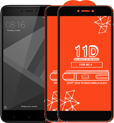Qyist Edge To Edge Tempered Glass for Mi Redmi 4(Pack of 2)
