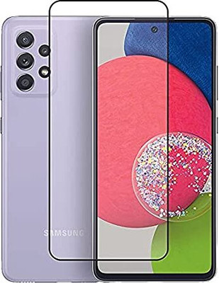 NaturalBuy Edge To Edge Tempered Glass for Samsung Galaxy A52s 5G-9H Hardness, Anti-Scratch, Anti Oil Stains & Full Glue Tempered Mobile Screen Protector,Top Notch Edge to Edge Full Screen Coverage [Anti-Scratch] [9H Gorilla] [Free Cleaning Kit Included](Pack of 1)