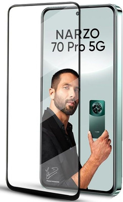 VAKIBO Edge To Edge Tempered Glass for Realme Narzo 70 Pro(Pack of 1)
