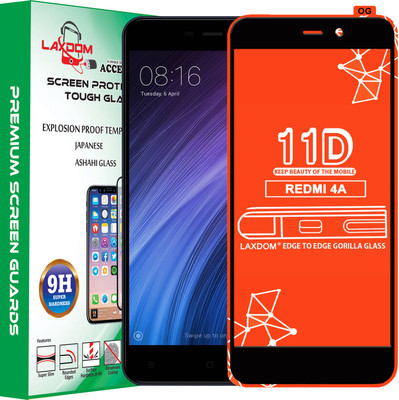 Laxdom Edge To Edge Tempered Glass for Mi Redmi 4A(Pack of 1)