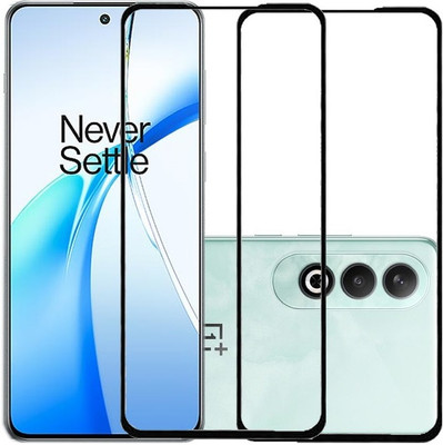 HOBBYTRONICS Edge To Edge Tempered Glass for Oneplus Nord CE4, Oneplus Nord CE4 5G, 1+Nord CE4, 1+Nord CE4 5G(Pack of 2)