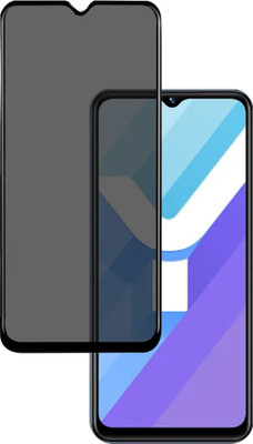 HUPSHY Edge To Edge Tempered Glass for VIVO Y22S (Privacy Glass)(Pack of 1)