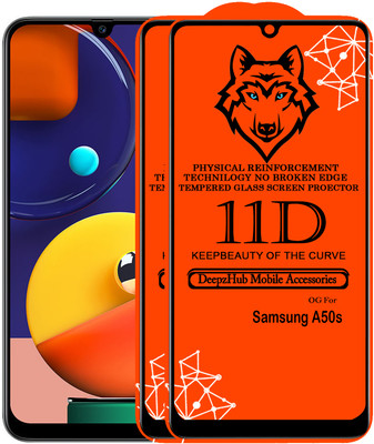 CRodible Edge To Edge Tempered Glass for Samsung Galaxy A50s(Pack of 2)