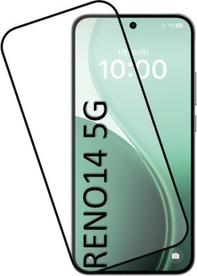 NEXZONE Edge To Edge Tempered Glass for OPPO Reno14 5G, OPPO Reno 14 5G(Pack of 1)