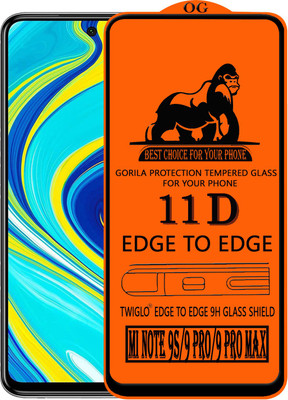 TWIGLO Edge To Edge Tempered Glass for REDMI NOTE 9S(Pack of 1)