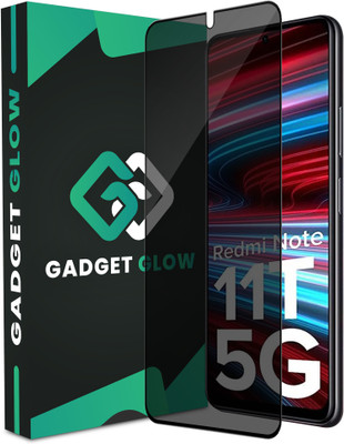 Gadget Glow Edge To Edge Tempered Glass for Redmi Note 11T 5G, Xiaomi 11T Pro 5G, Xiaomi 11i 5G, Xiaomi 11i 5G HyperCharge, Privacy Anti Spy Glass(Pack of 1)