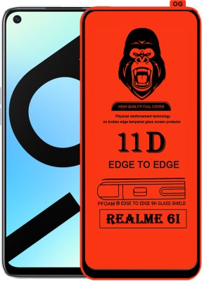 Rofix star Edge To Edge Tempered Glass for REALME 6I(Pack of 1)