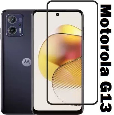 welldesign Edge To Edge Tempered Glass for Moto G13, MOTOROLA Moto G13, MOTOROLA G13(Pack of 1)