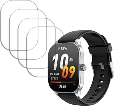 ARBAN Edge To Edge Tempered Glass for Amazfit Pop 3S Smart Watch with 1.96 inch SMARTWATCH SCREEN GUARD(Pack of 4)