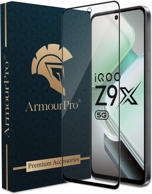 ArmourPro Edge To Edge Tempered Glass for iQOO Z9x 5G, iQOO Z9x, Z9x 5G, Vivo T3x 5G, Realme Narzo 70x 5G, (Matte)(Pack of 1)