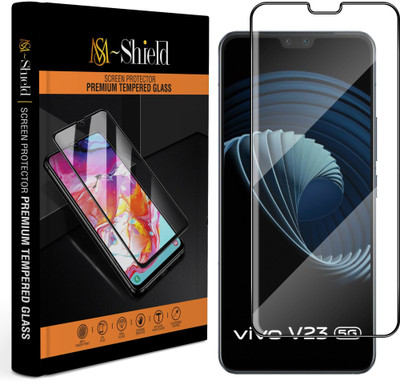 MS-Shield Edge To Edge Tempered Glass for Vivo V23 5G(Pack of 1)