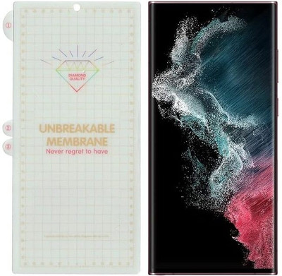 Bulkwala Edge To Edge Tempered Glass for Screen Protector | Samsung Galaxy S25 Ultra 5G, Membrane Hydrogel Screen Protector | Samsung Galaxy S25 Ultra 5G Front Fingerprint Unlock Compatible | With Easy Installation Kit (It is not Tempered Glass) [Pack of 1](Pack of 1)