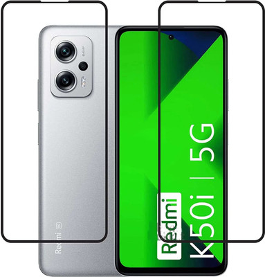 spaziogold Edge To Edge Tempered Glass for Redmi K50i 5G 11D Tempered Glass(Pack of 2)