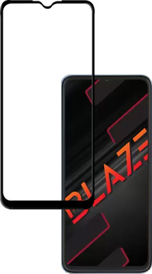 HUPSHY Edge To Edge Tempered Glass for LAVA Blaze(Pack of 1)