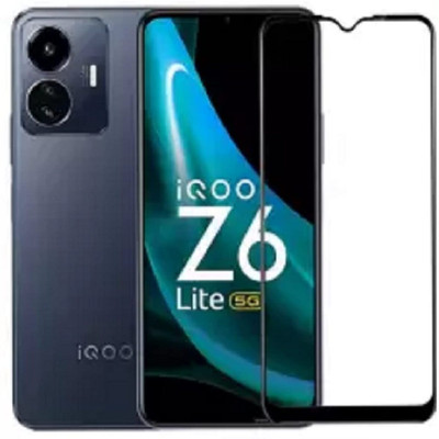 LIKEDESIGN Edge To Edge Tempered Glass for Vivo iQOO Z6 Lite 5G, iQOO Z6 Lite 5G, iqoo Z6 Lite 5G(Pack of 1)