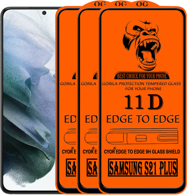 CYOR Edge To Edge Tempered Glass for SAMSUNG S21 PLUS(Pack of 3)