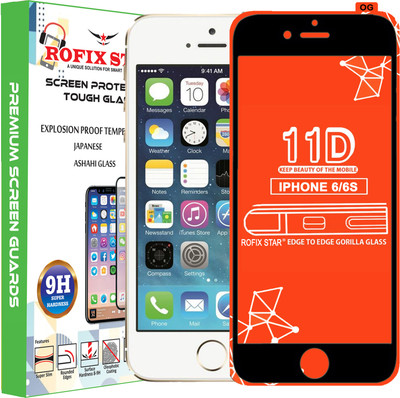 Rofix star Edge To Edge Tempered Glass for Apple iPhone 6s(Pack of 1)